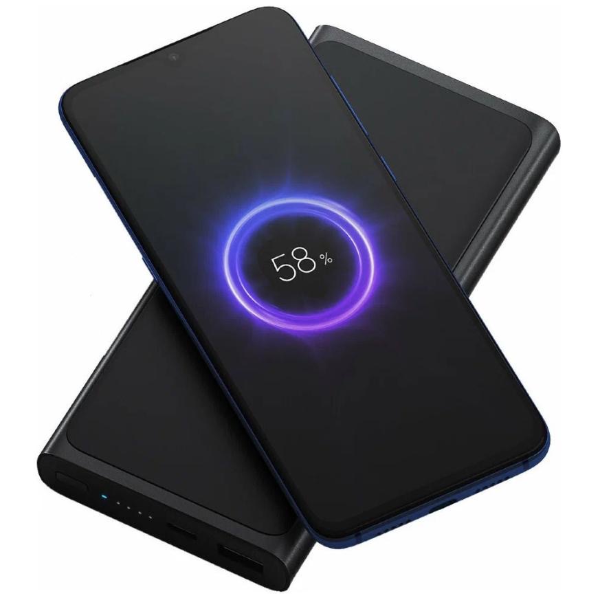 Внешний аккумулятор с беспроводной зарядкой Xiaomi 10W Wireless Power Bank (10000 мА·ч)
