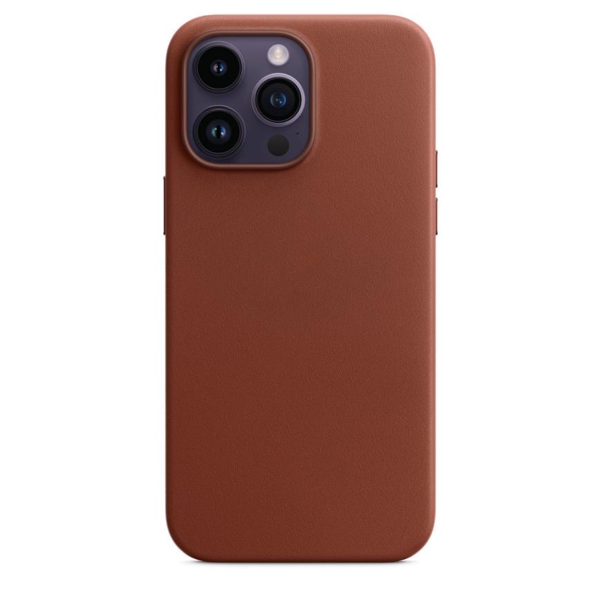 Кожаный чехол MagSafe Apple Leather Case для iPhone 14 Pro Max