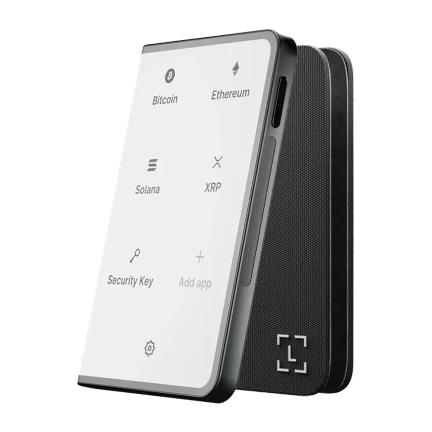 Аппаратный криптовалютный кошелёк с сенсорным экраном Ledger Stax и чехол Magnet Shell
