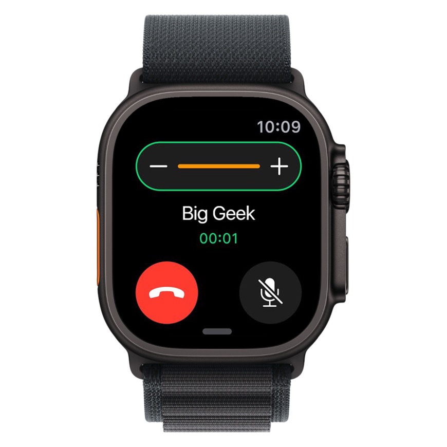 Часы Apple Watch Ultra 3, 49 мм, титан чёрного цвета, ремешок Alpine чёрного цвета (2025)