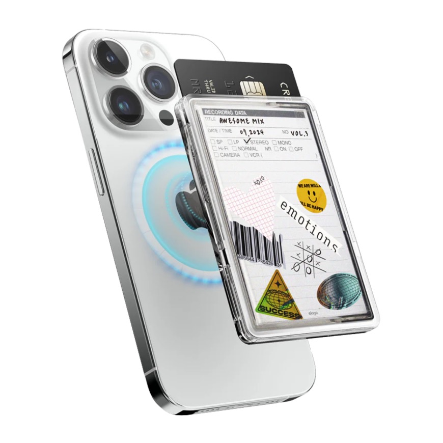 Прозрачный чехол-бумажник MagSafe elago Music Clear Card Pocket
